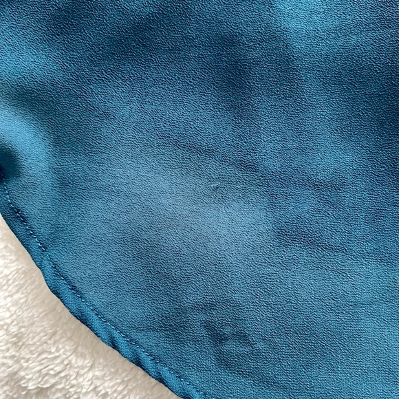 RW&Co. Ruffled Chiffon Dress in Teal - Picture 6 of 11